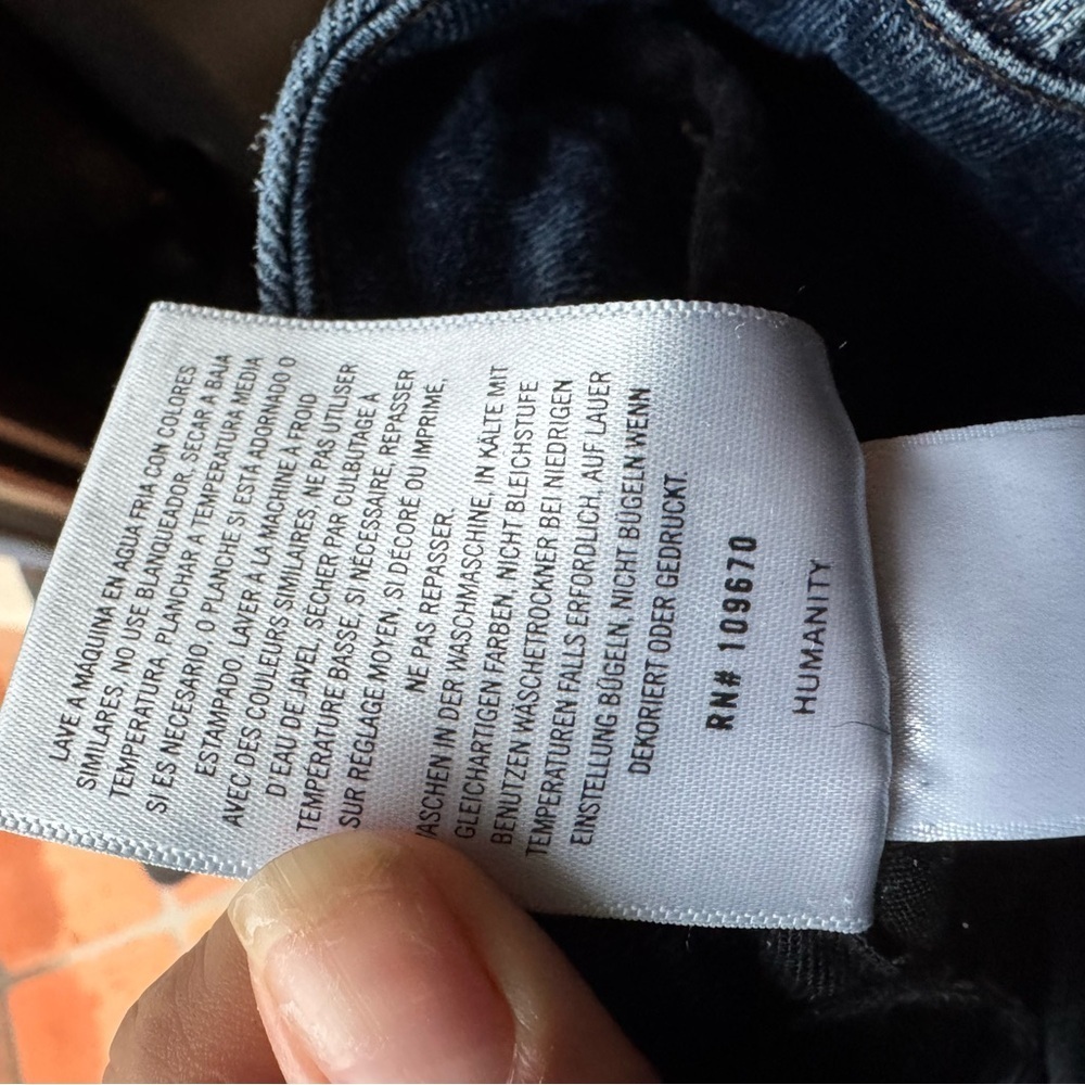 Citizens of Humanity 27 Straight Leg Jeans High Rise Classic Blue Denim Scandi - Picture 6 of 6